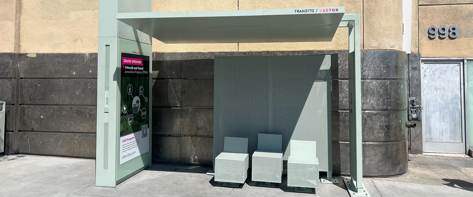 STAP program bus shelter