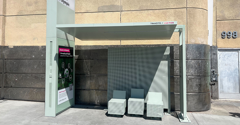 STAP program bus shelter