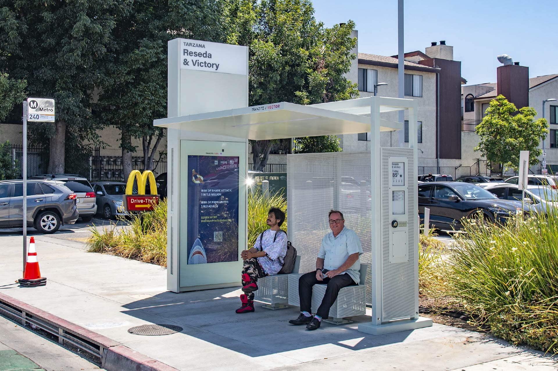 Better Bus Stops Urban Transit Amenities Program bus shelter