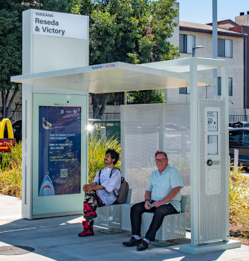 STAP program bus shelter