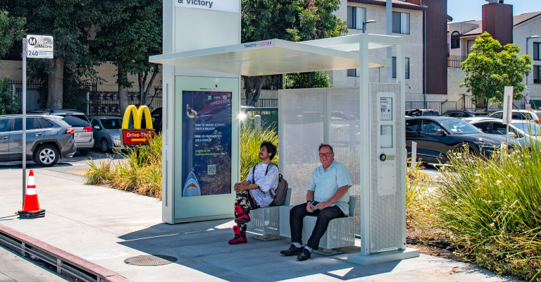 STAP program bus shelter