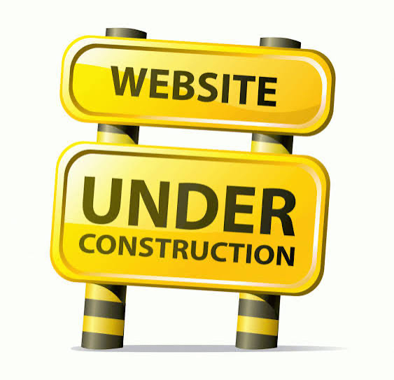 Illustration showing website under construction